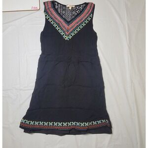 Womens Skies Are Blue sleeveless dress.  Black w/multicolor.  Size Medium‎